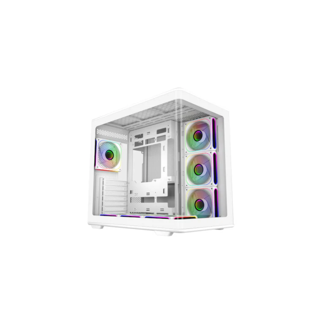Cooler Master Elite 600 TG ATX Mid-Tower PC Case with USB-C Port ARGB (Black E600-KGNN-S02 | White E600-WGNN-S02)