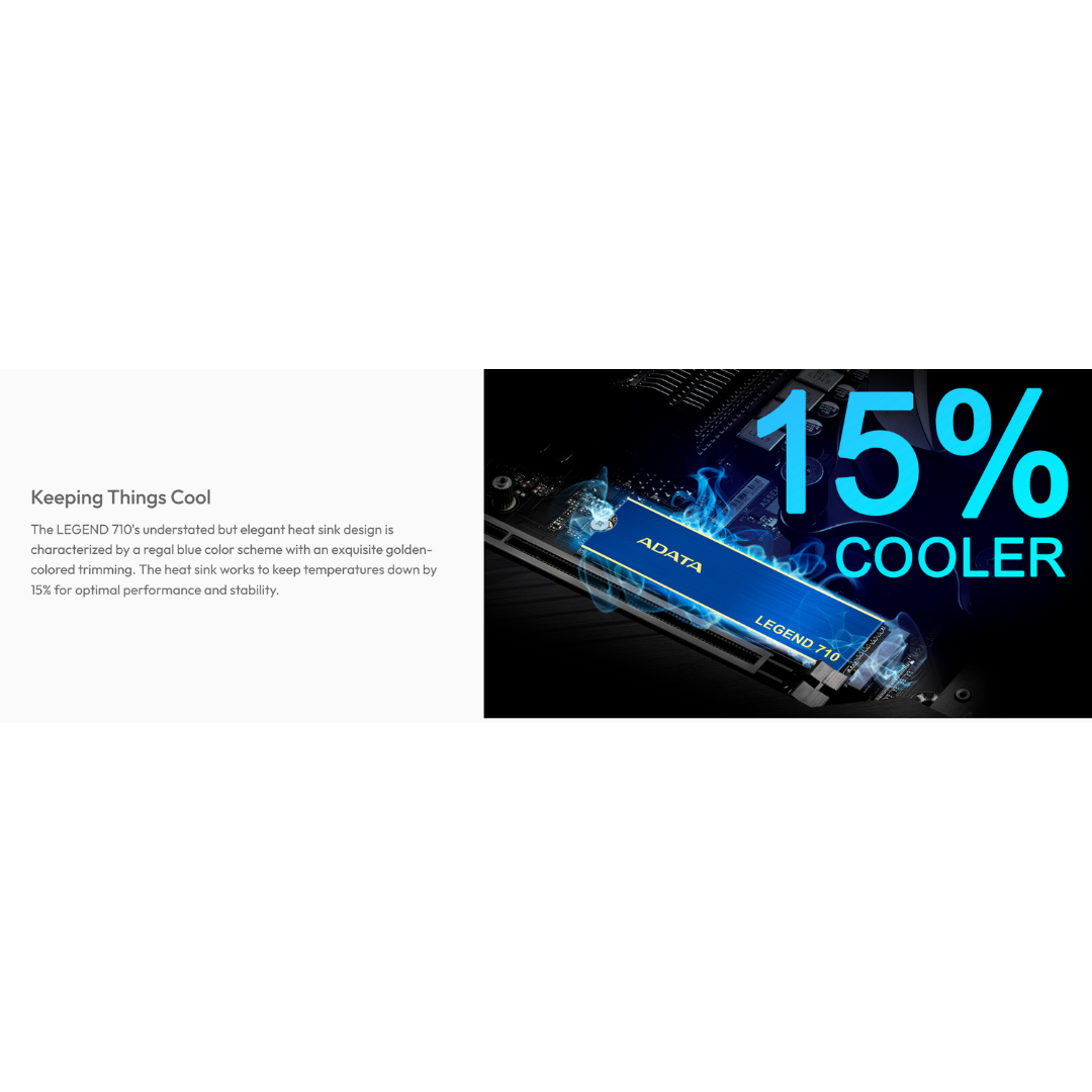 Adata Legend 710 M.2 2TB PCIe Gen3x4 SSD ALEG-710-2TCS