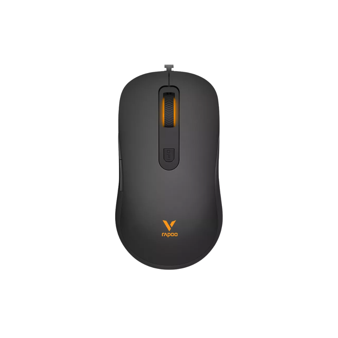 Rapoo V16 RGB Optical Wired 12800DPI Black Gaming Mouse 11928