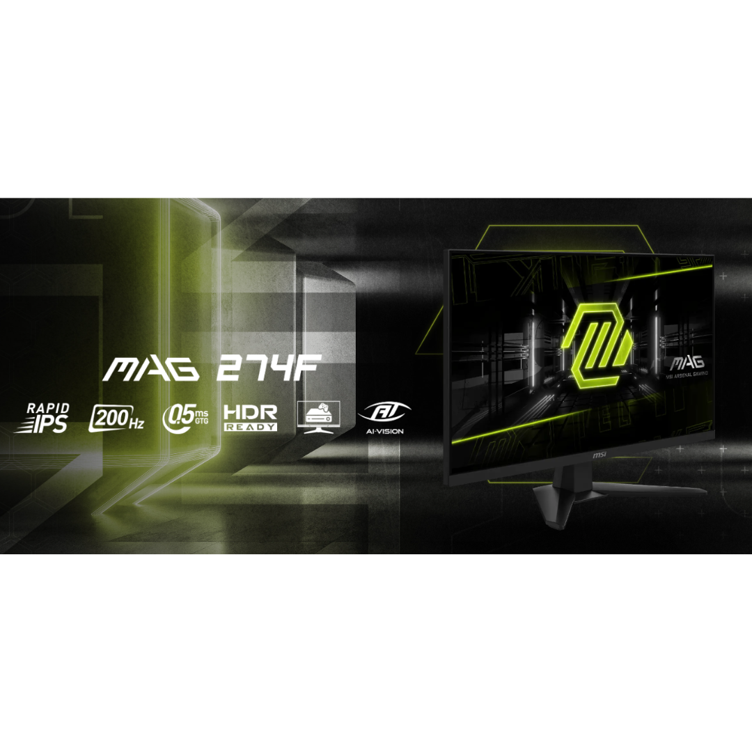 MSI MAG 274F 27" IPS 200Hz FHD 1920x1080 0.5ms GTG Adaptive Sync Gaming Monitor