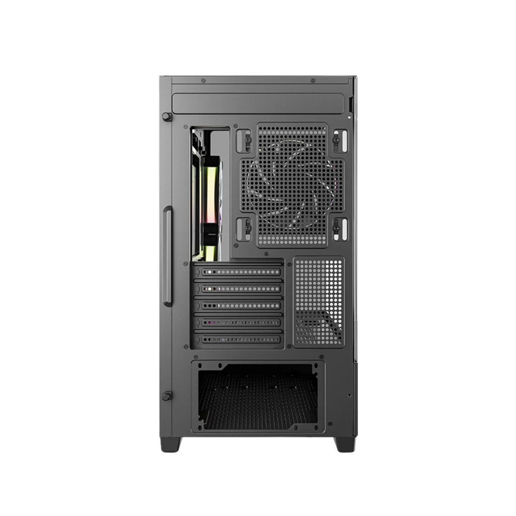 DeepCool CG380U 3F Panoramic Curved Glass M-ATX PC Case Black R-CG380U-BKAGM3-G