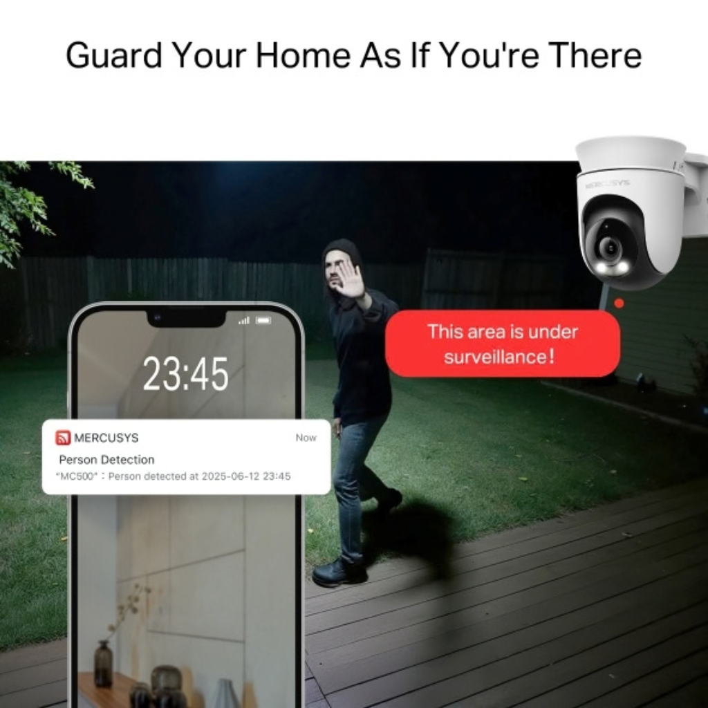 Mercusys MC500 Outdoor Pan/Tilt Security WiFi Camera