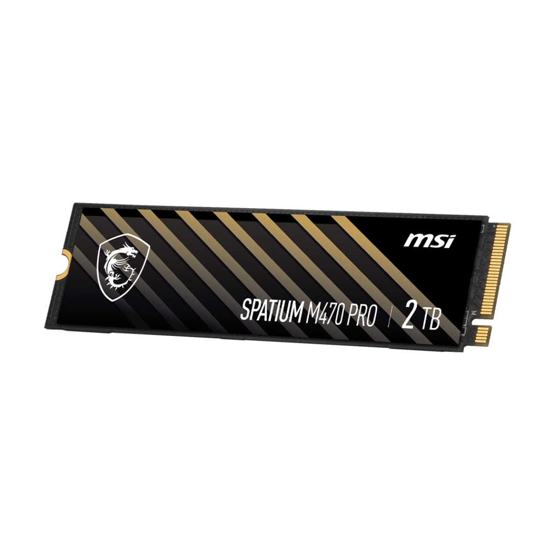 MSI Spatium M470 Pro 2TB M.2 PCIe4.0 NVMe 3D NAND Flash Solid State Drive