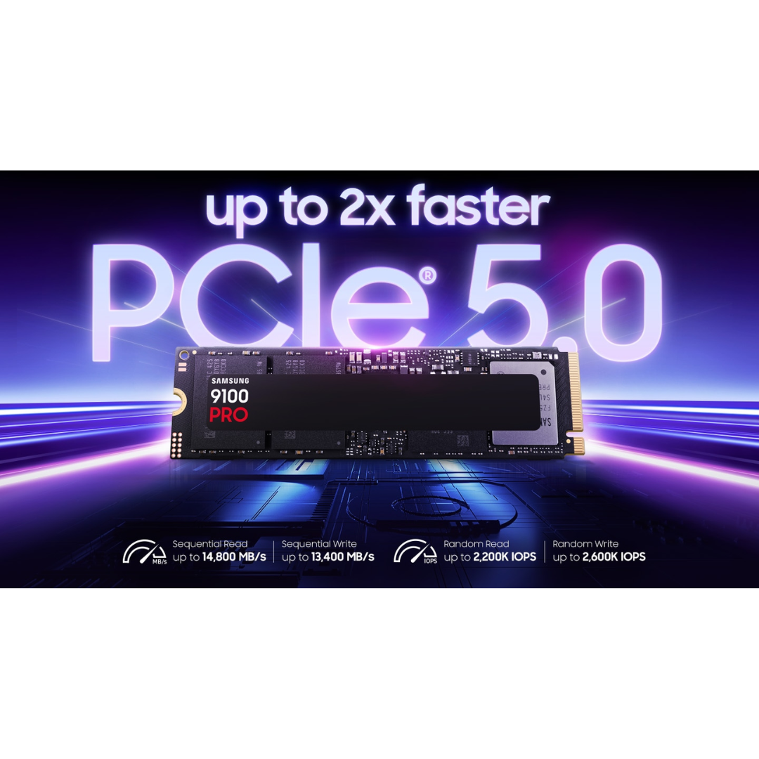 Samsung 9100 Pro M.2 NVMe SSD PCIe 5.0 x4 ( 1TB MZ-VAP1T0BW | 2TB MZ-VAP2T0BW )