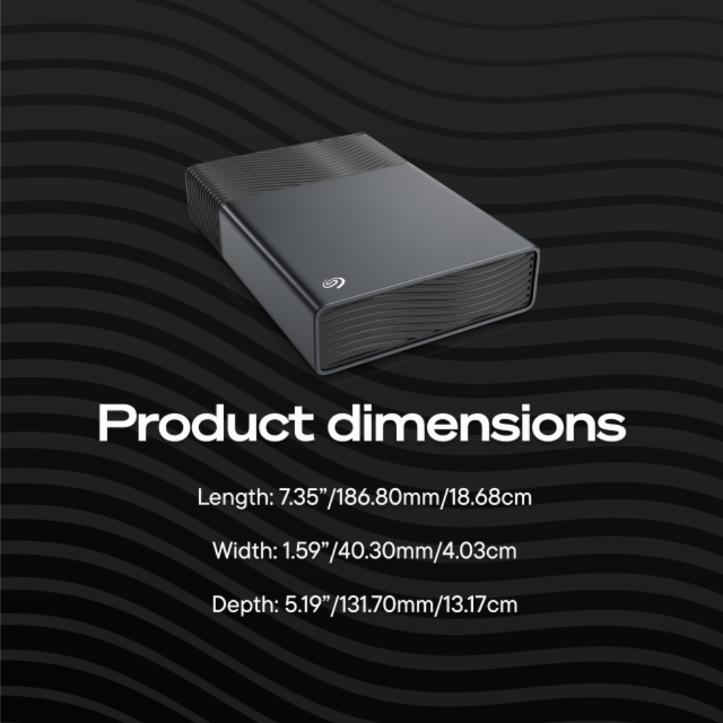 Seagate One Touch TESORO Desktop Hub 8TB USB-C External Hard Drive STNB8000400