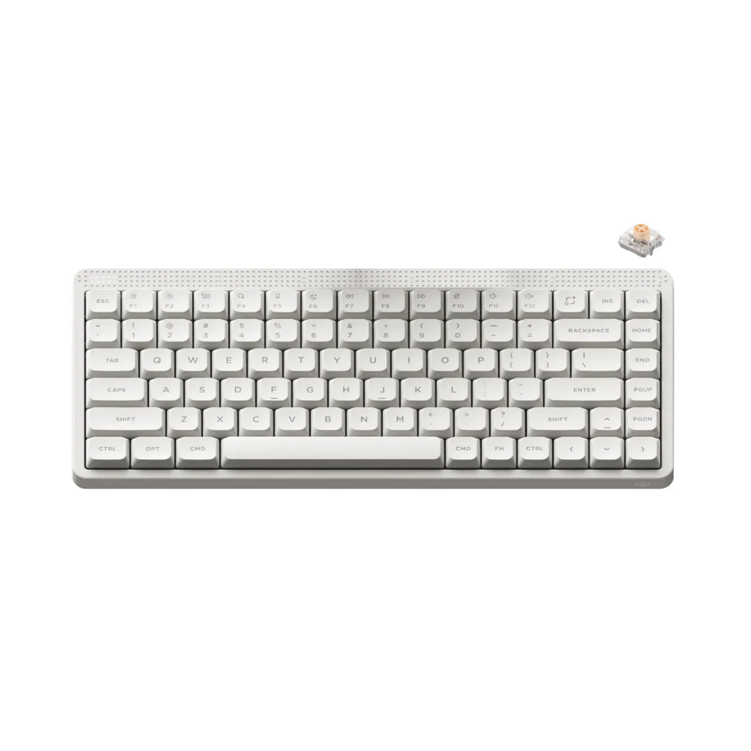 Nuphy Node75 Low-Profile White / Blush Nano Keyboard