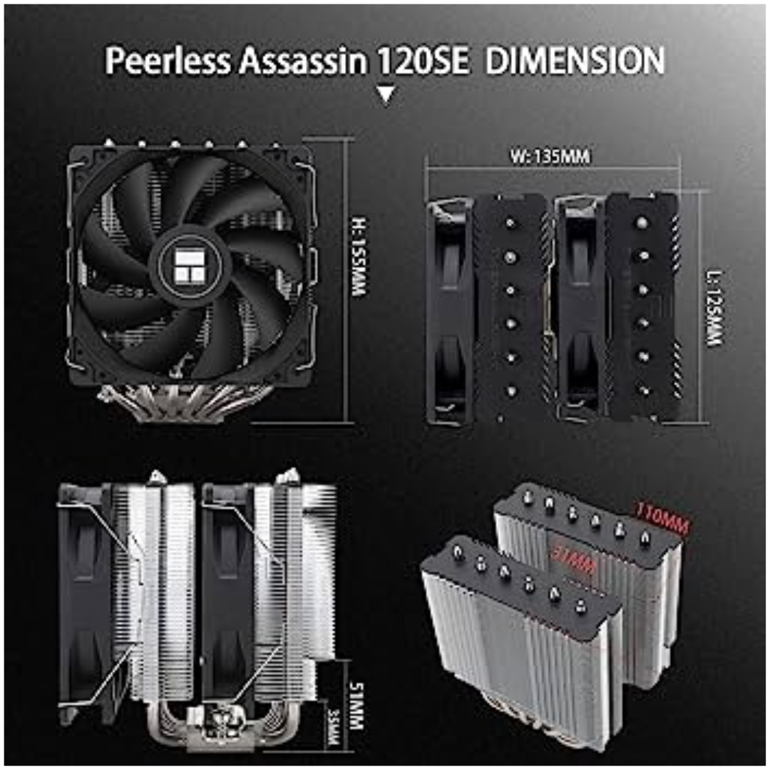 Thermalright Peerless Assassin PA 120 SE CPU Air Cooler TL-C12C
