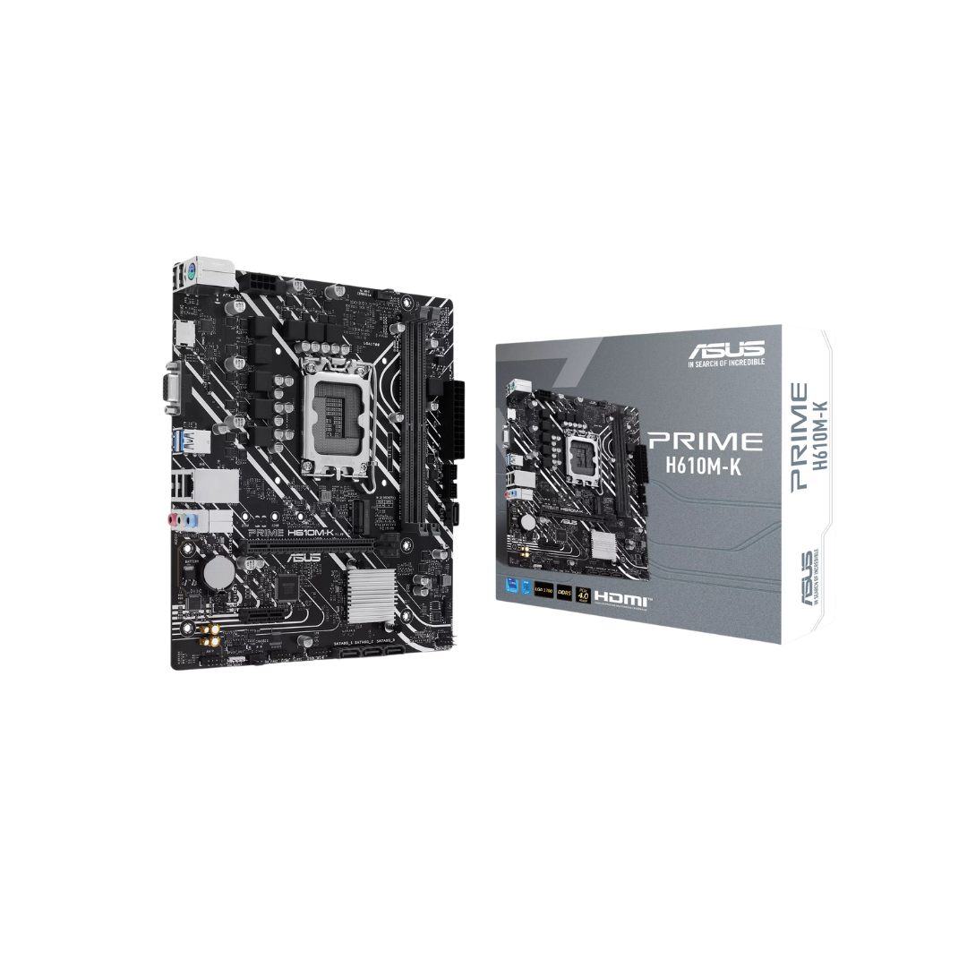 Asus PRIME H610M-K DDR5 (LGA 1700) Motherboard 2xDDR5