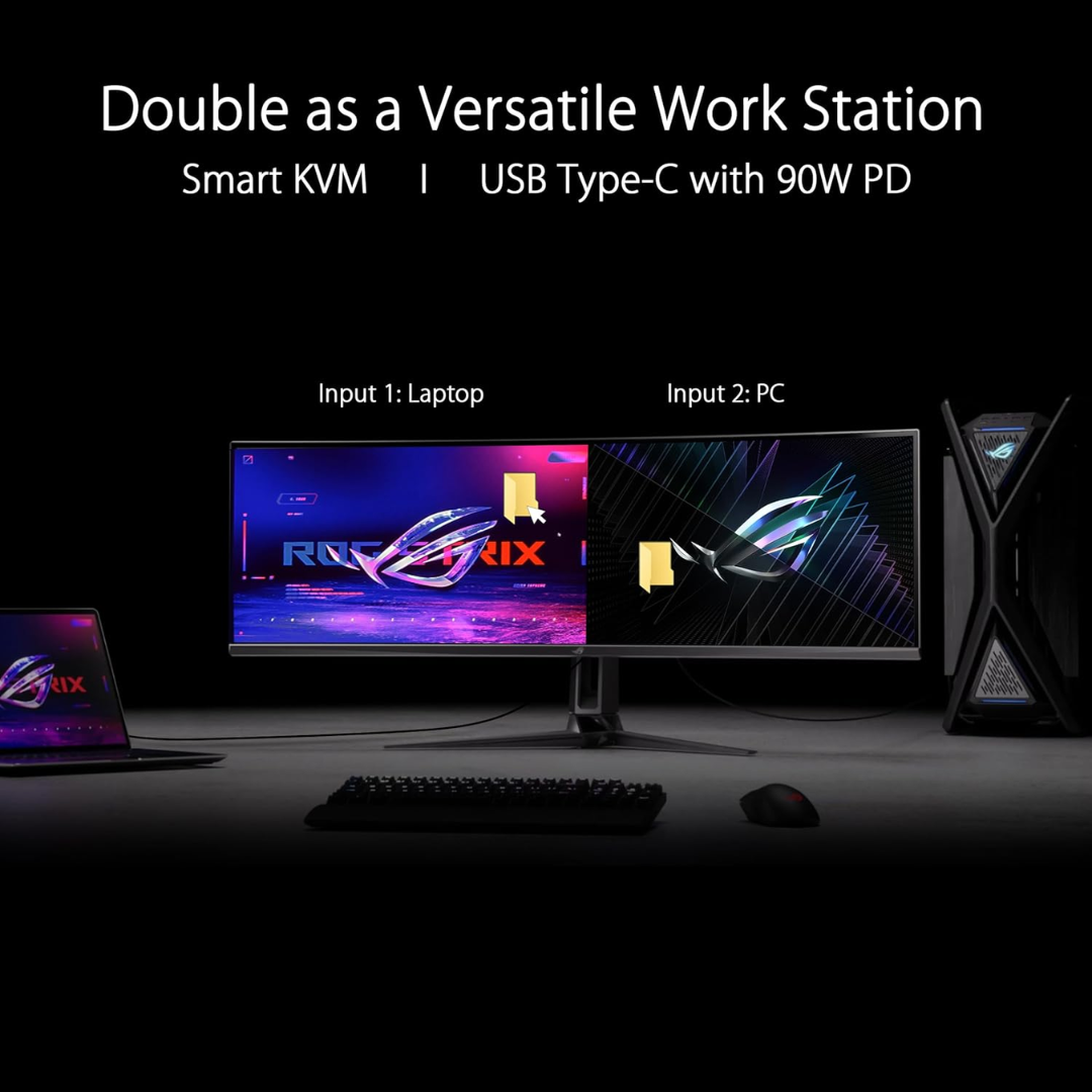 Asus ROG OLED PG49WCD QD 49" Curve 144Hz 5120 x 1440p/GS KVM Monitor HDMI2.1 DP USB-C