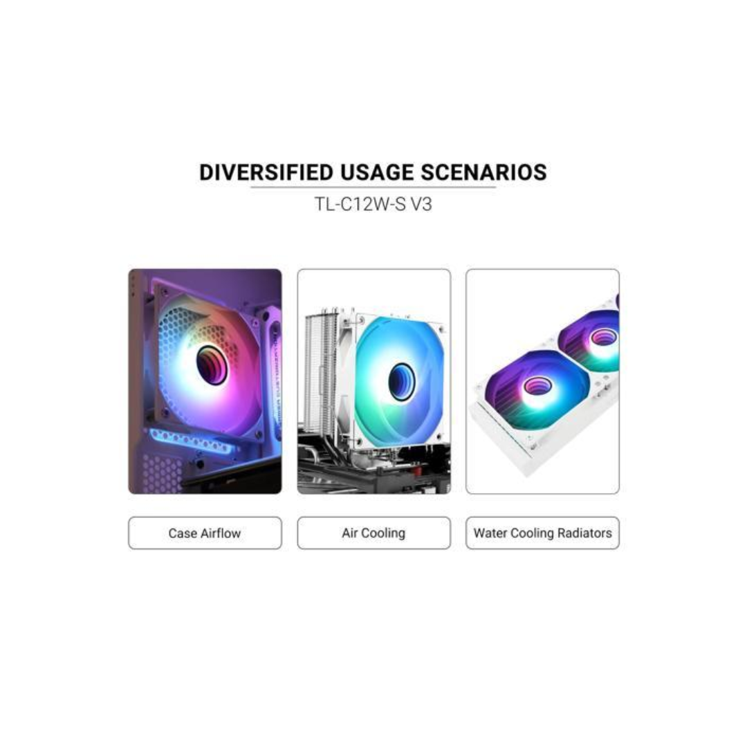 Thermalright TL-C12W-S V3 White ARGB Fan
