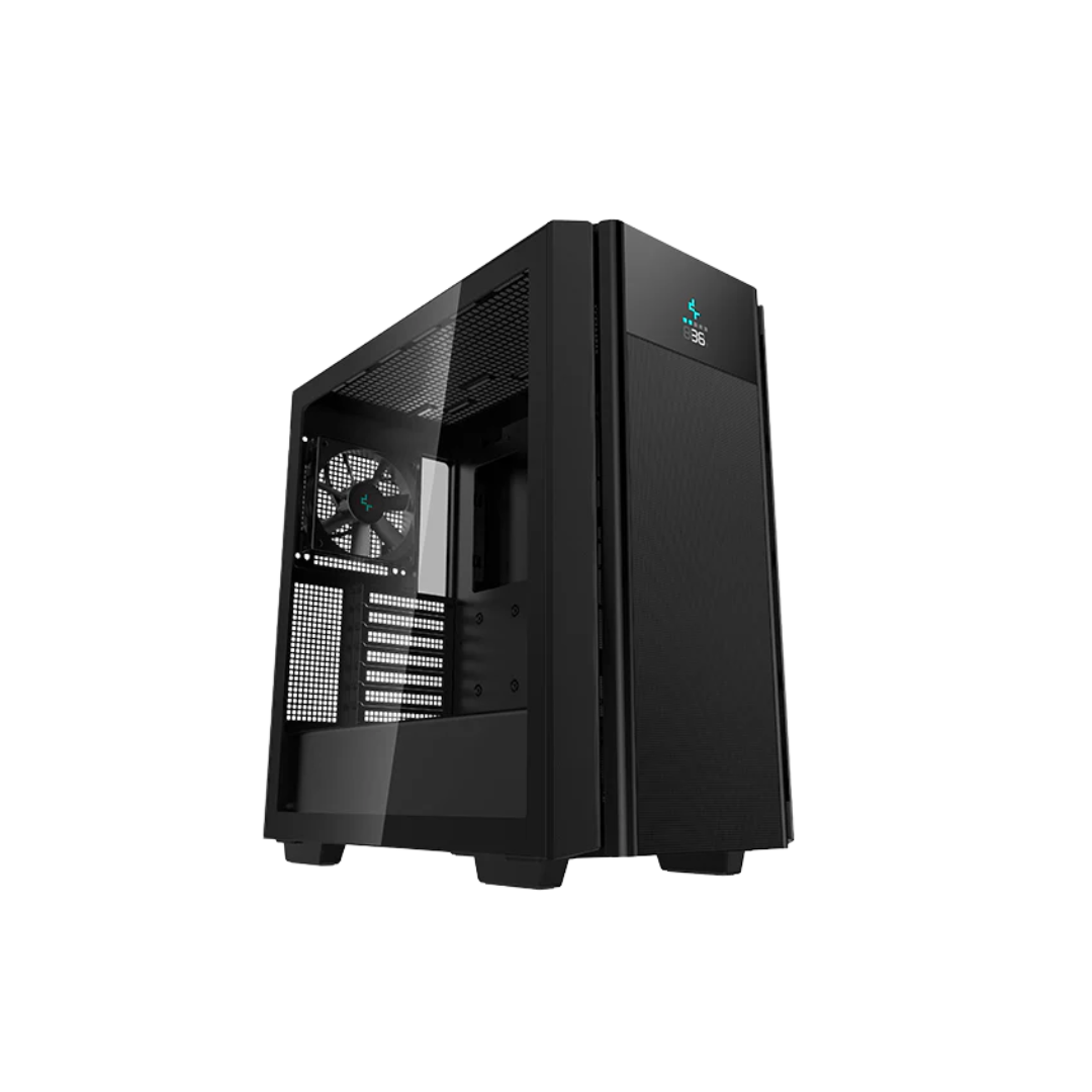 Deepcool CH510 Mesh Digital Mid-Tower ATX Case with Digital LCD Display and Magnetic Tempered Glass Window R-CH510-BKNSE1-G-1