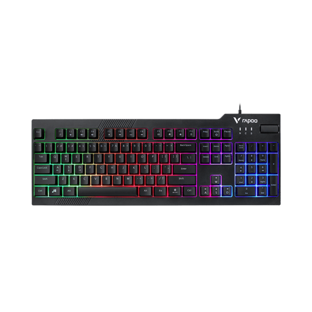 Rapoo V16 RGB Optical Mouse + V50S RGB Backlit Keyboard + VH360 RGB Headset + Rapoo Mousepad