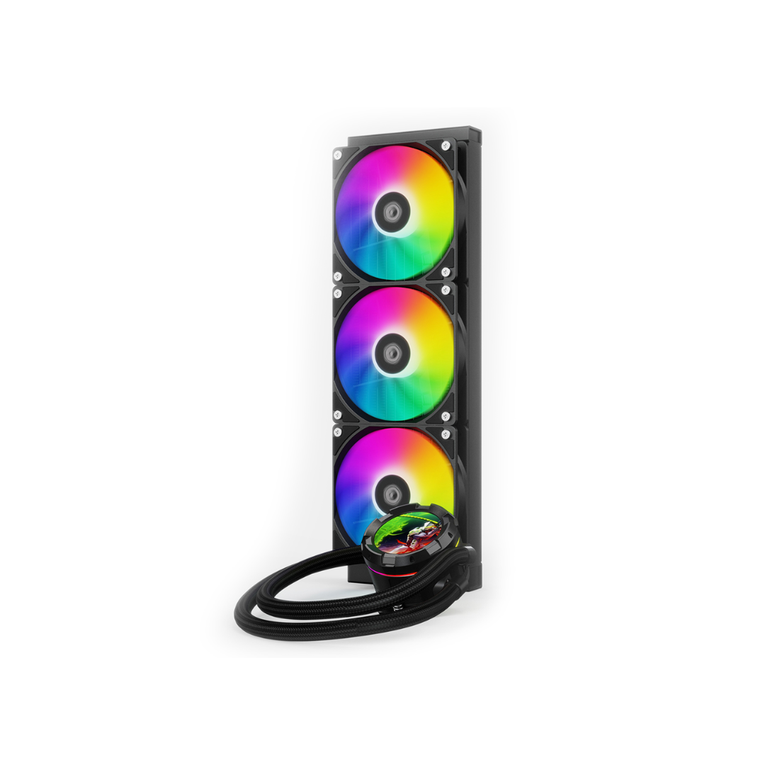 ID Cooling Space SL360 XE aRGB Black 360mm AIO Cooler LCD display