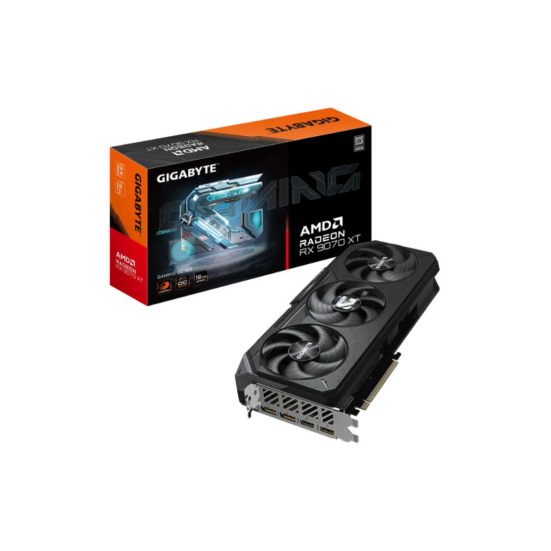 Gigabyte RX 9070 XT Gaming OC 16G GV-R9070XTGAMING-OC-16GD Radeon Graphics Card (Option to Purchase >> Gigabyte Waterforce X AIO @ 50% OFF)