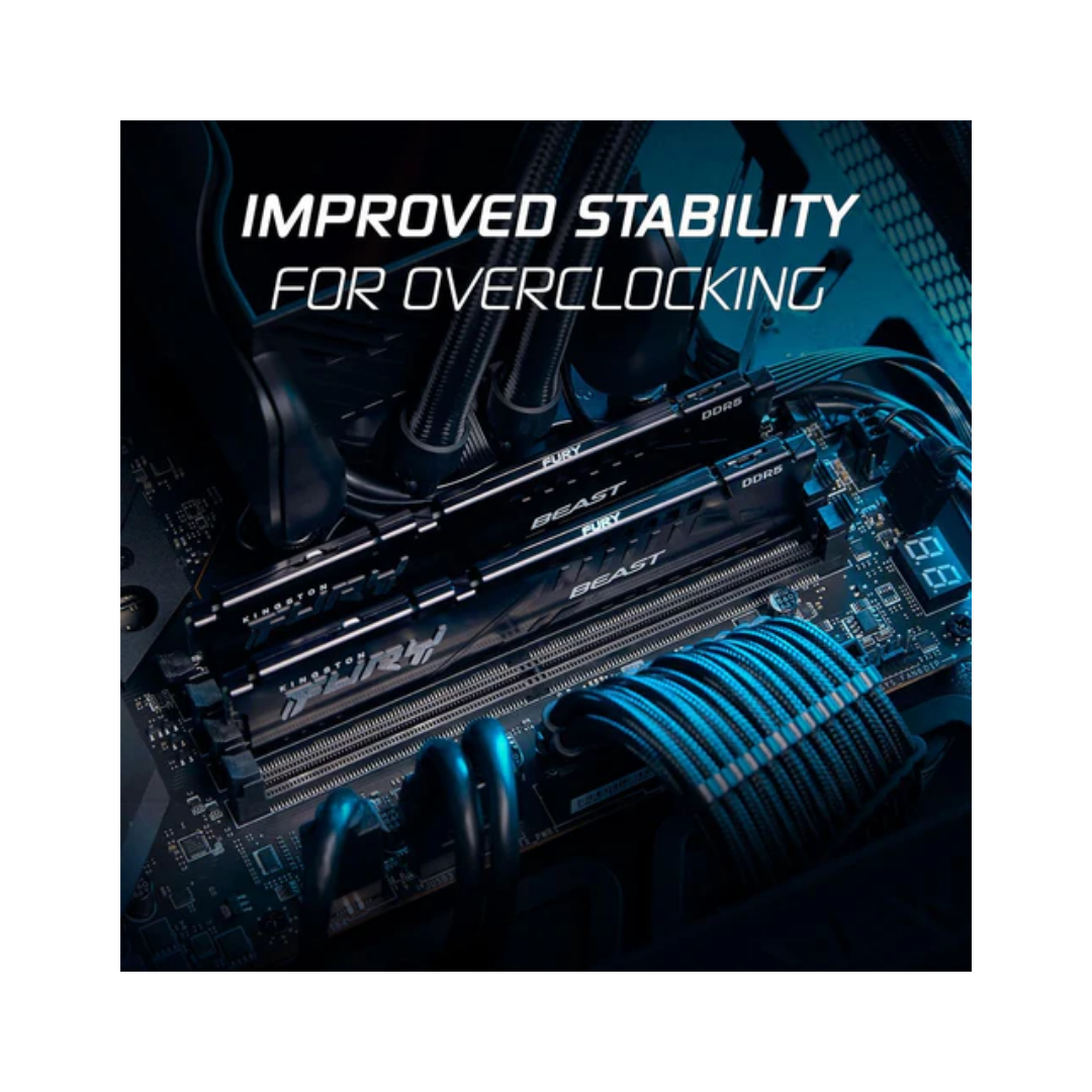 Kingston Fury Beast 8GB single DDR5 6000MT/s CL30 KF560C30BBE-8 Desktop Memory