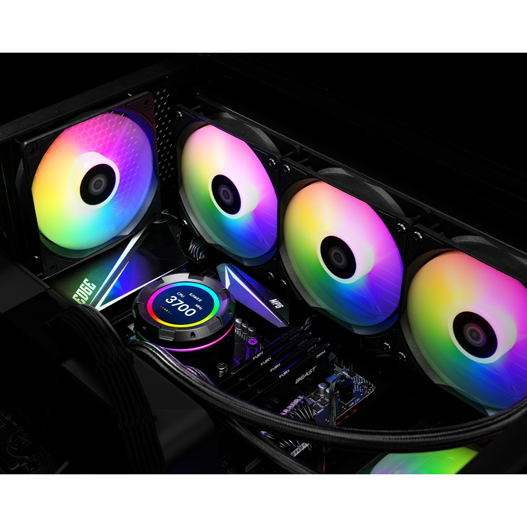 ID Cooling Space SL360 XE aRGB Black 360mm AIO Cooler LCD display