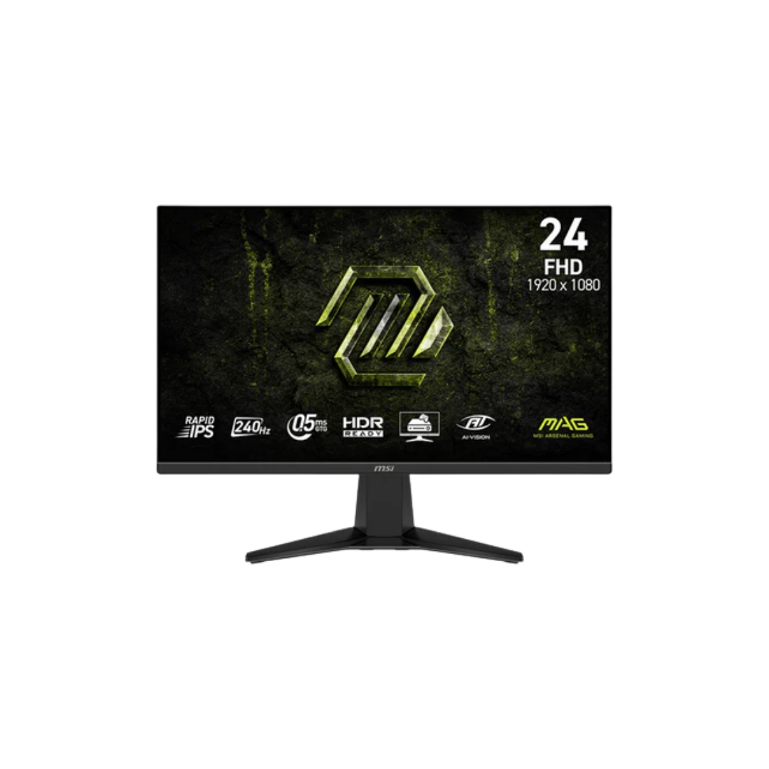 MSI MAG 245F X24 23.8" IPS 240Hz FHD 1920x1080 0.5ms (GtG, Min.) Rapid Flat Gaming Monitor with Tilt Adjustment