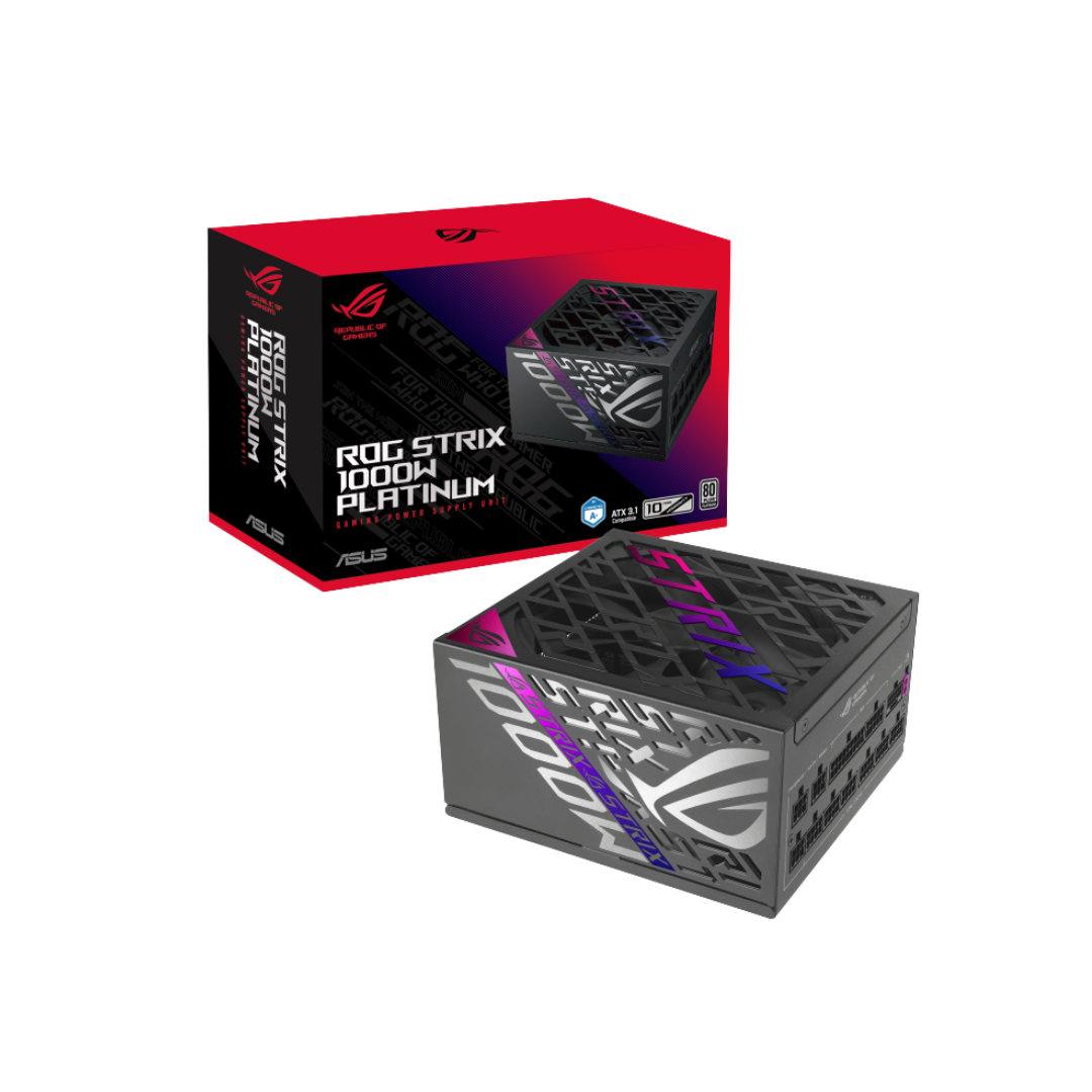 Asus ROG Strix 1000P Platinum 1000W Modular ATX3.1 PCIe5 Power Supply ROG-STRIX-1000P-GAMING
