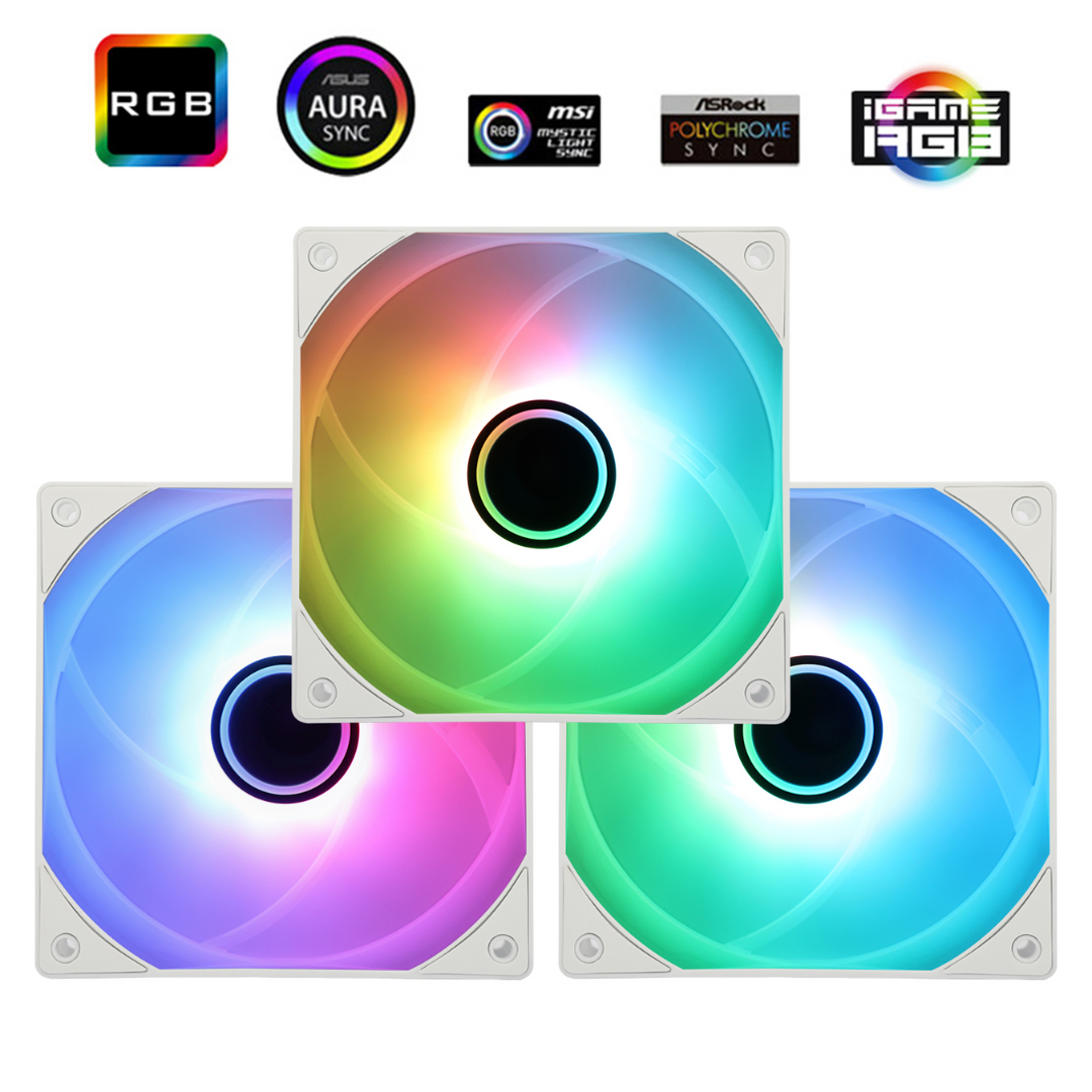 Thermalright TL-C12W-S V3 X3 White 3-Pack ARGB Fan