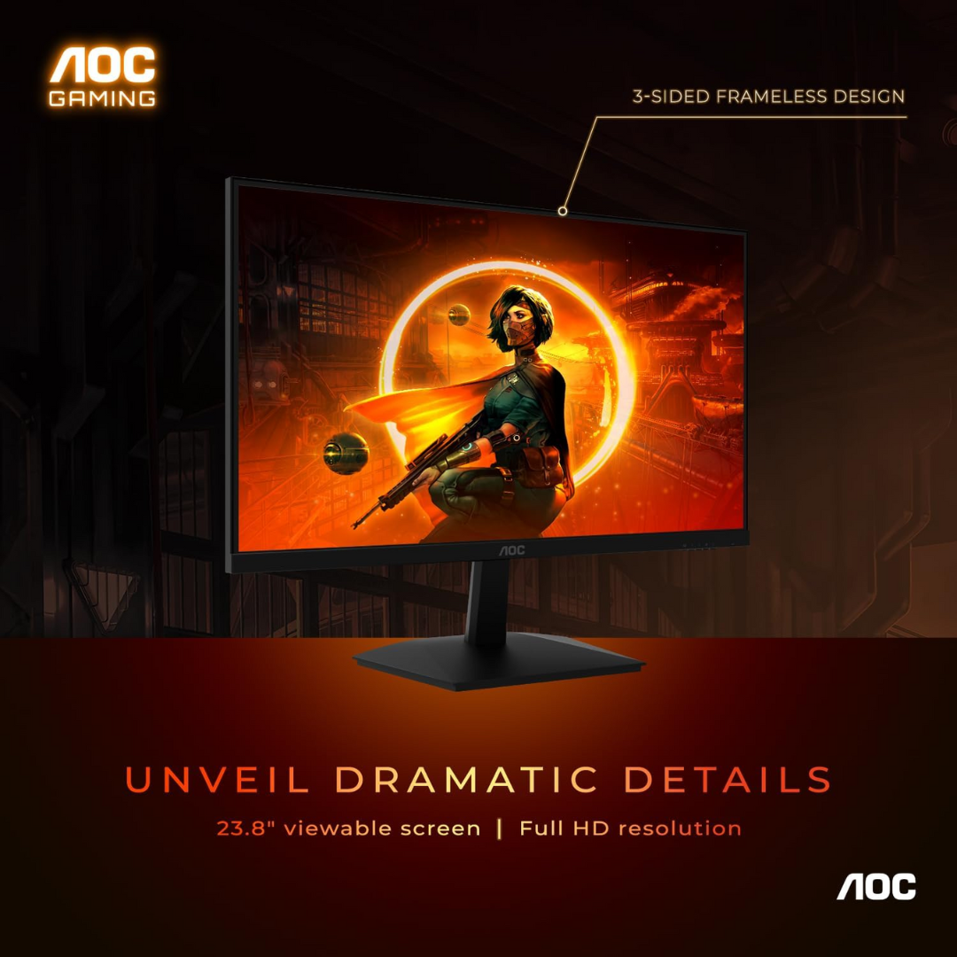 AOC 24G15N 23.8" VA 180Hz 1920X1080 1ms ADAPTIVE SYNC Monitor