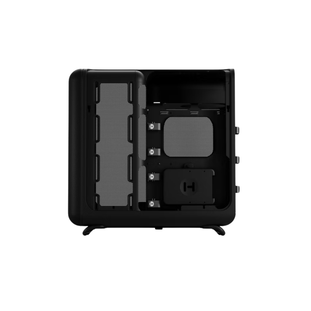 Hyte X50 Air Full-Coverage Micro-Mesh ATX Mid-Tower Modern Performance PC Case (Pitch Black | Snow White)