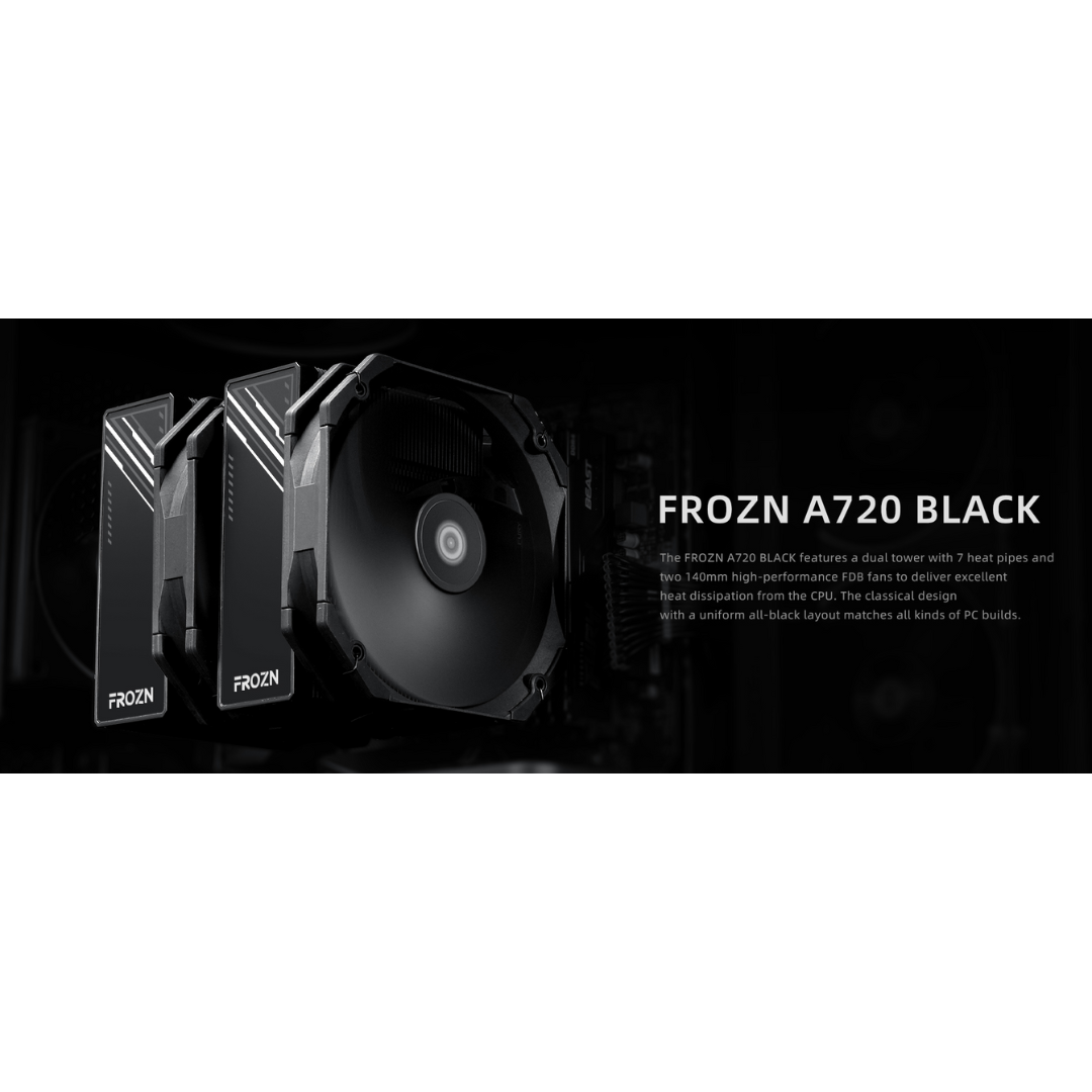 ID Cooling FROZN A720 Black 2X140mm PWM CPU Cooler