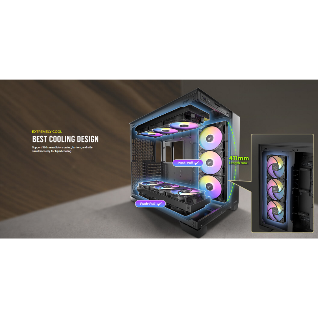 Antec C8 TG Dual Chamber Full Tower Case ( Black | White )