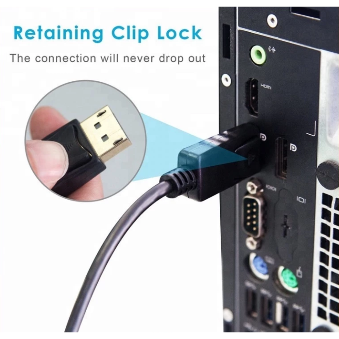 Jyocun Displayport to HDMI Cable DP to HDMI 1.8m JZ913