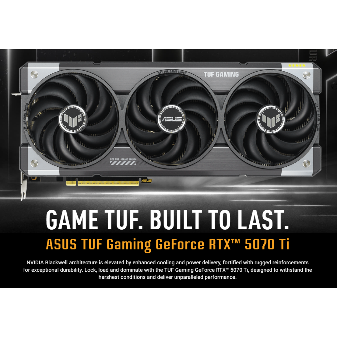 Asus TUF Gaming RTX 5070 TI 16GB OC GDDR7 TUF-RTX5070TI-O16G-GAMING Graphics