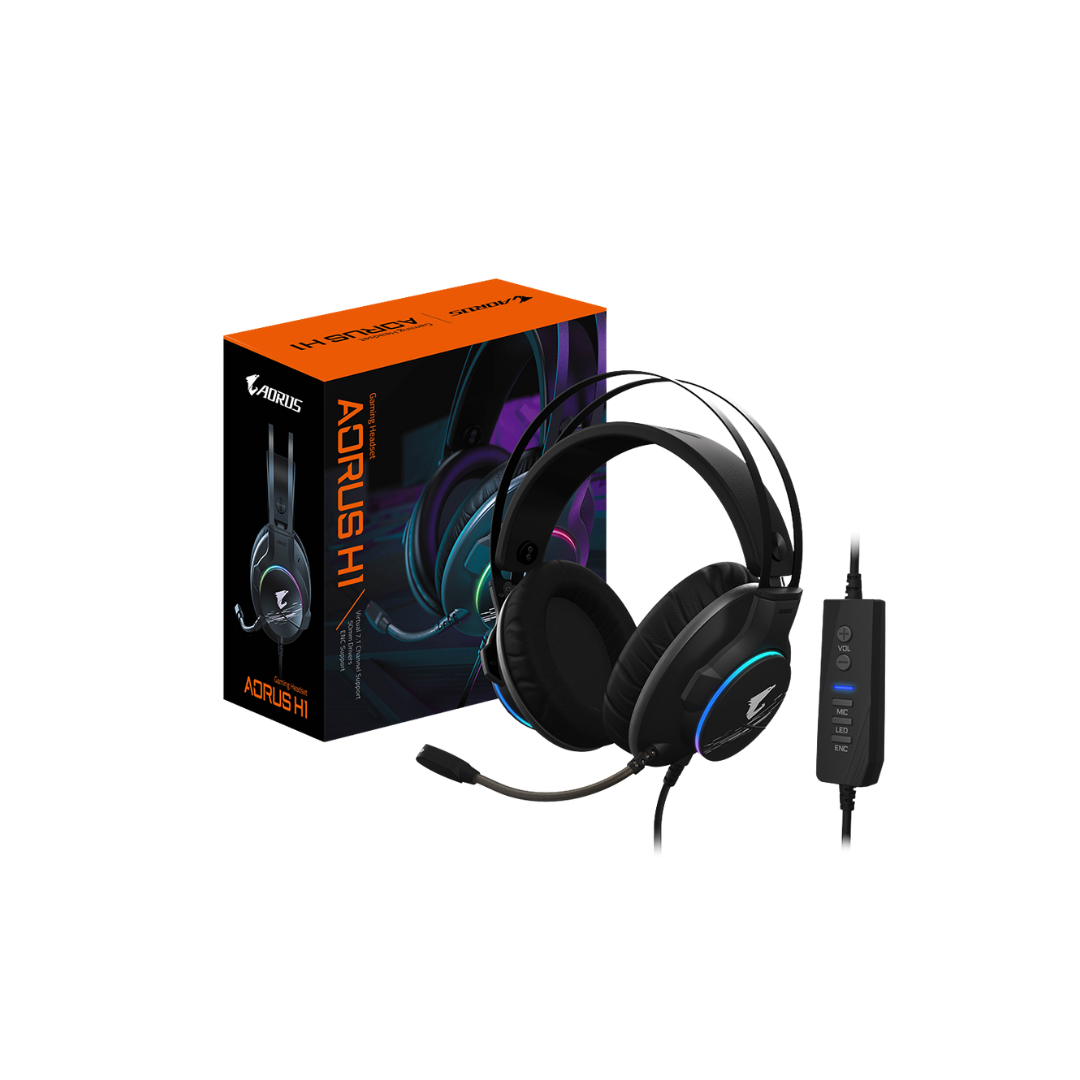 Gigabyte Aorus H1 7.1 Surround Sound Gaming Headset GP-AORUS-H1