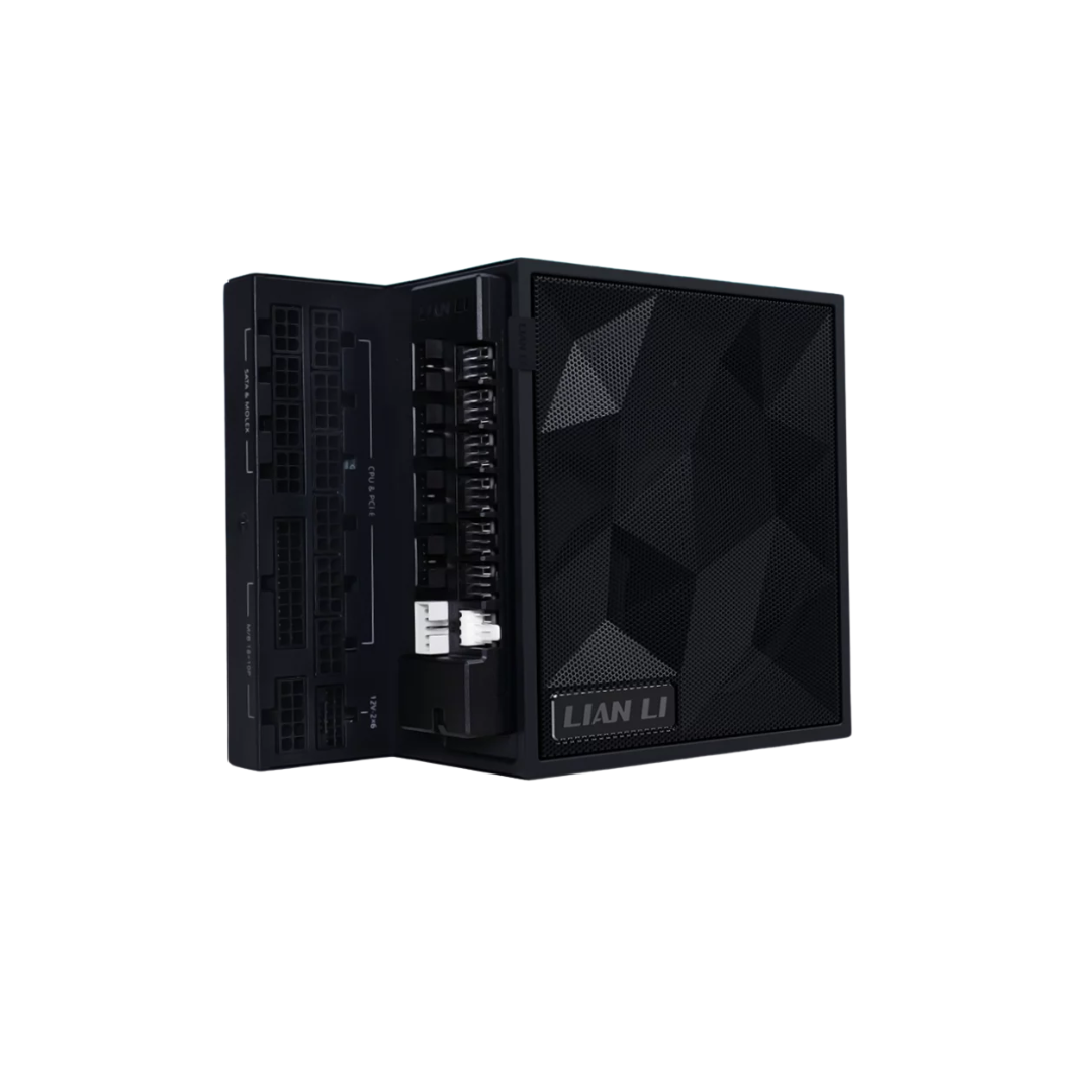 Lian Li Edge EG1200G 1200W 80+ GOLD ATX3.1 PCIe5.1 L-shape for dual chamber Full Modular Power Supply ( G9P.EG1200G.WH00 | G9P.EG1200G.BH00 )