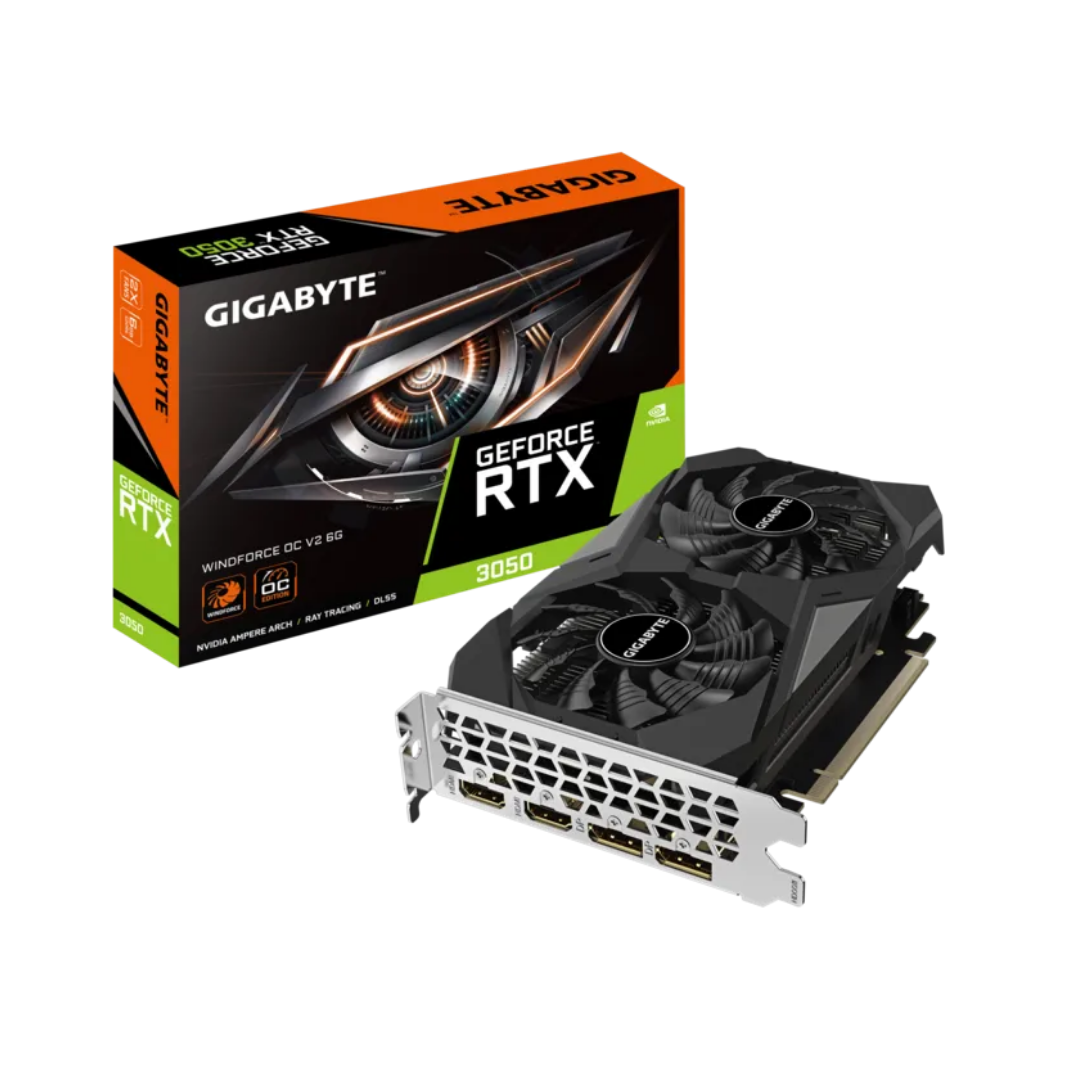 Gigabyte RTX 3050 Windforce OC V2 6GB GDDR6 96-bit Graphics Card GV-N3050WF2OCV2-6GD