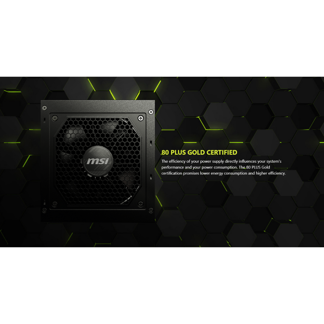 MSI MAG A650GL PCIE5 650W 80+ GOLD Full Modular PSU