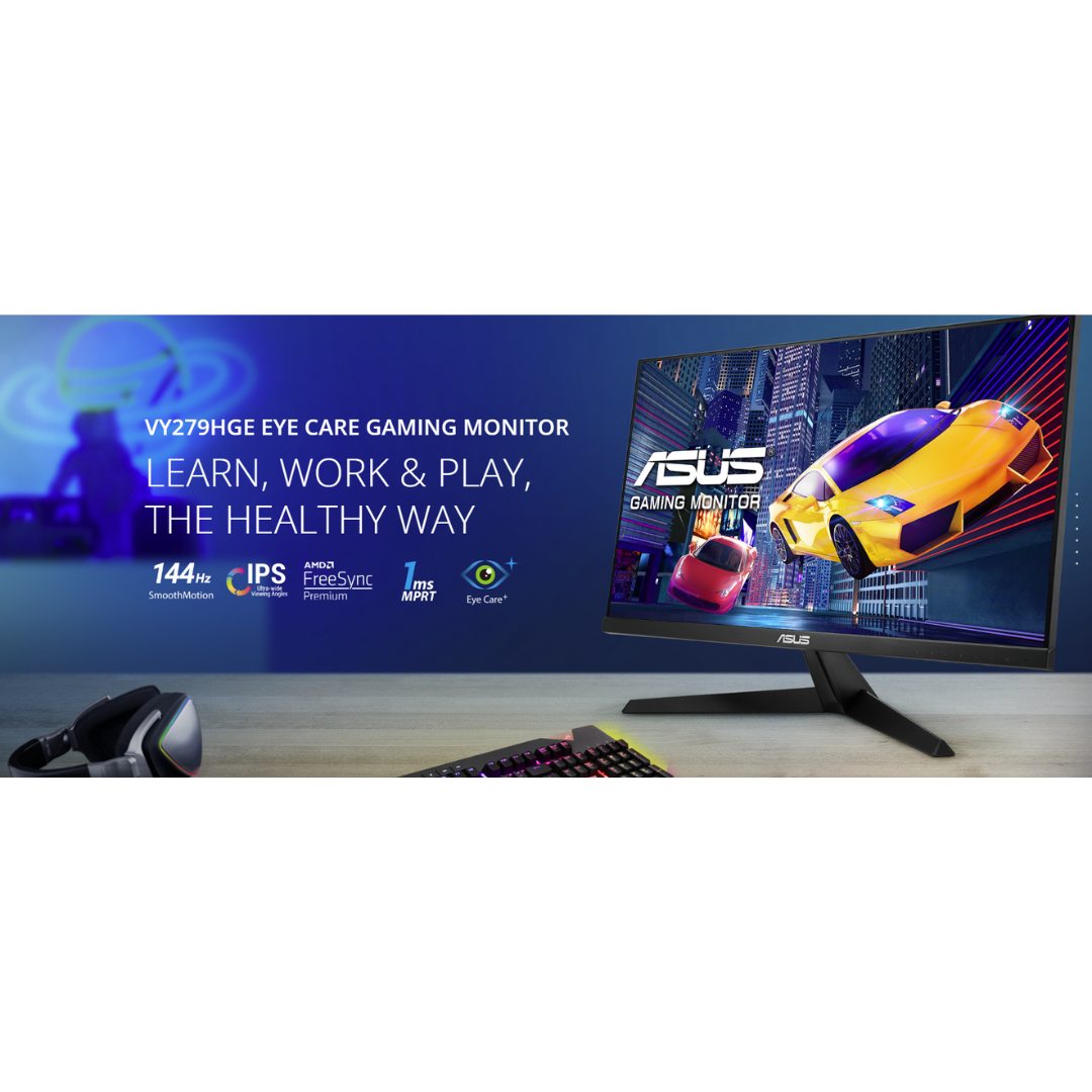 Asus VY279HGE 27" IPS 144Hz 1ms FreeSync Eye Care Gaming Monitor