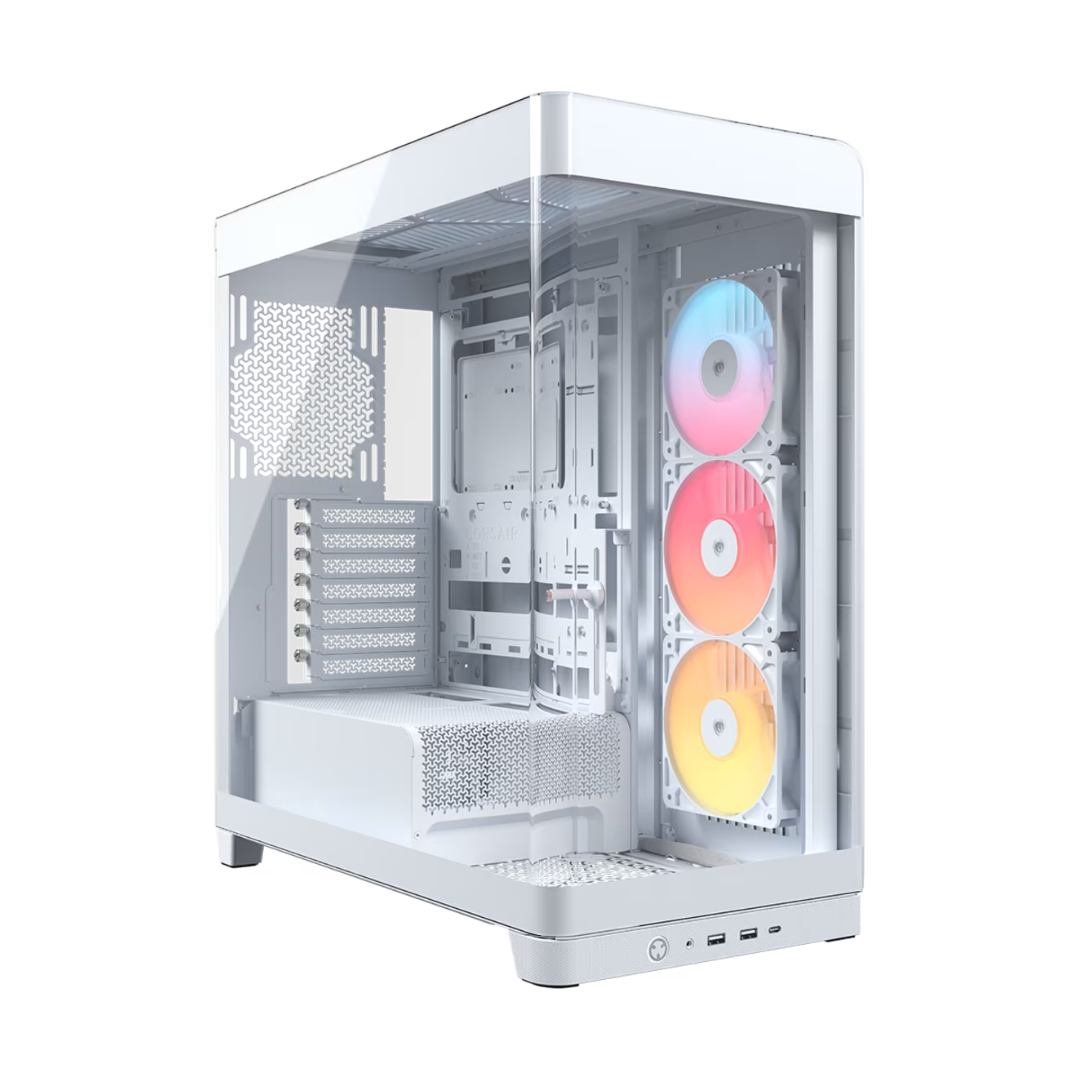 Corsair Frame 4500X RS-R ARGB Panoramic Glass Mid-Tower PC Case w/ 3x RS120-R ARGB Fans (Black | White)