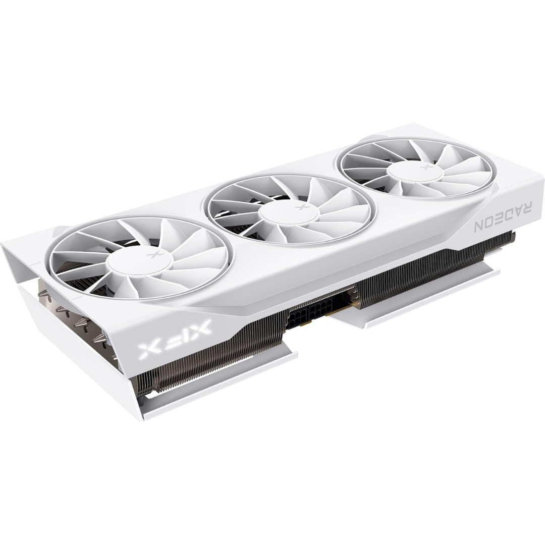 XFX Swift RX 9070 XT Pro Gaming 16GB Triple Fan White GDDR6 RX-97TSWF3W9 Graphics Card