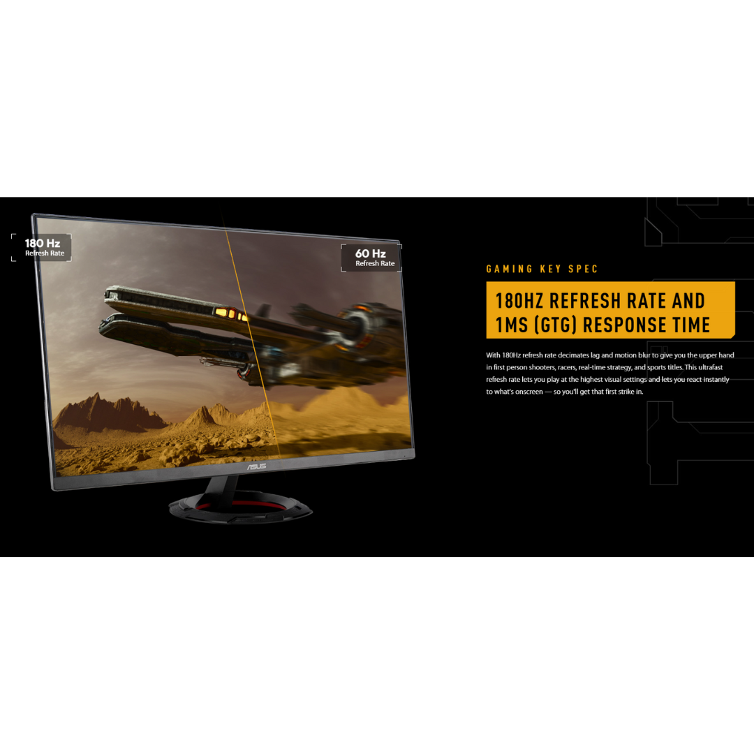 Asus TUF Gaming VG249Q3R 23.8" FHD (1920x1080) 180Hz 1ms (GTG) FreeSync Fast IPS Monitor