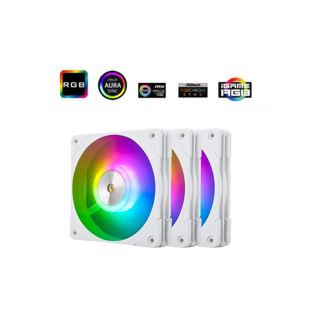 Thermalright TL-B12W-S White 3Pack ARGB Fan High RPM 2150 RPM