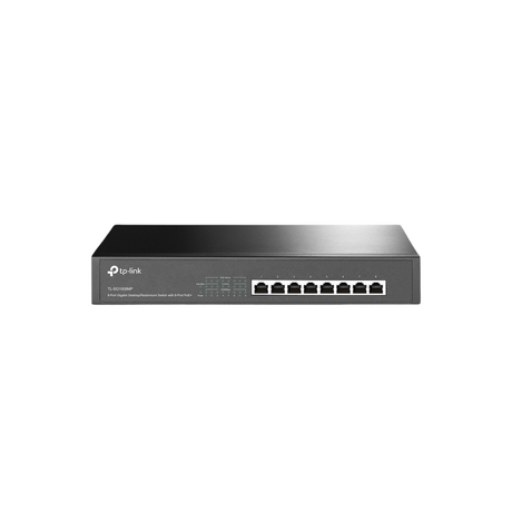 TPLink TL-SG1008MP Plug and Play 10/100/1000Mbps 8-Port Gigabit Desktop/Rackmount Switch with 8-Port PoE+ | IEEE 802.3af/at | Innovative energy-efficient technology | Supports PoE+ standard