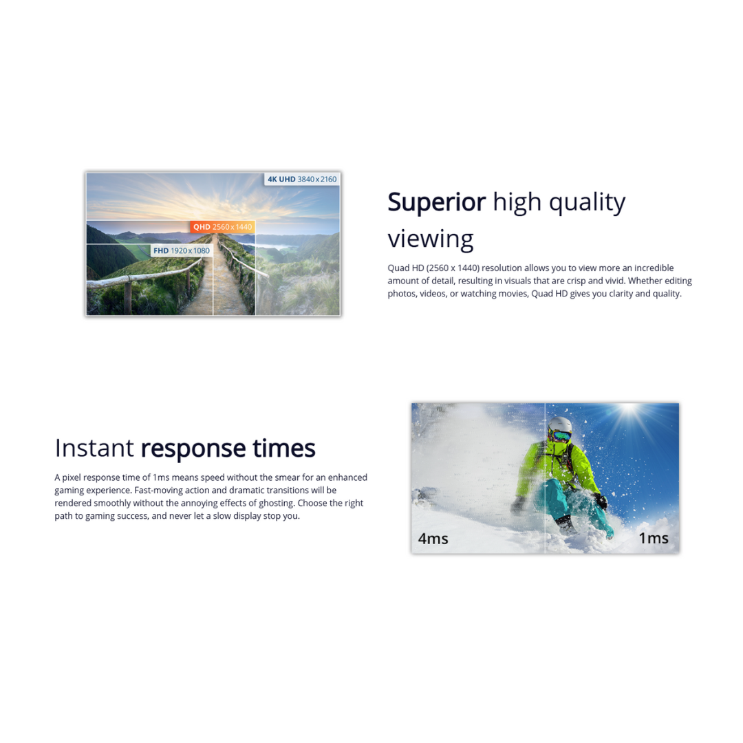 AOC 25B36H3 24.5" IPS 120Hz FHD (1920X1080) 4ms GTG / 1ms MPRT Adaptive Sync 3-Sided Frameless Monitor