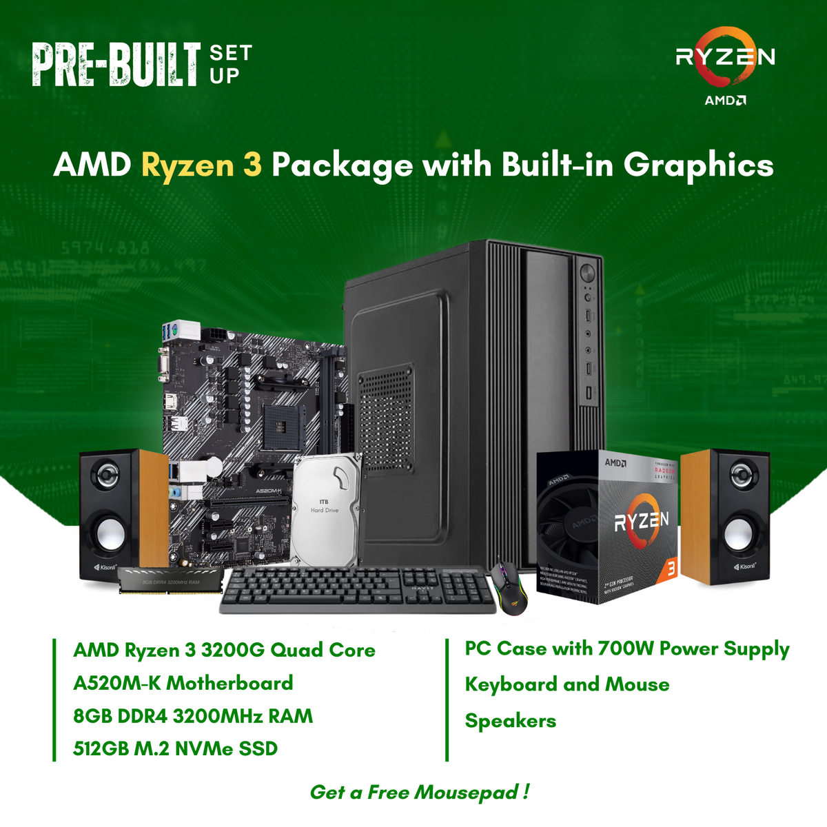 Pc Build Ryzen 3200g Ram Compatibility List 3200g Amd Ryzen