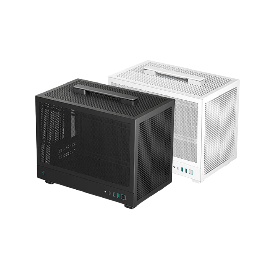 Deepcool CH160 MESH Ultra Mini-ITX Portable High Flow PC Case (Black | White)