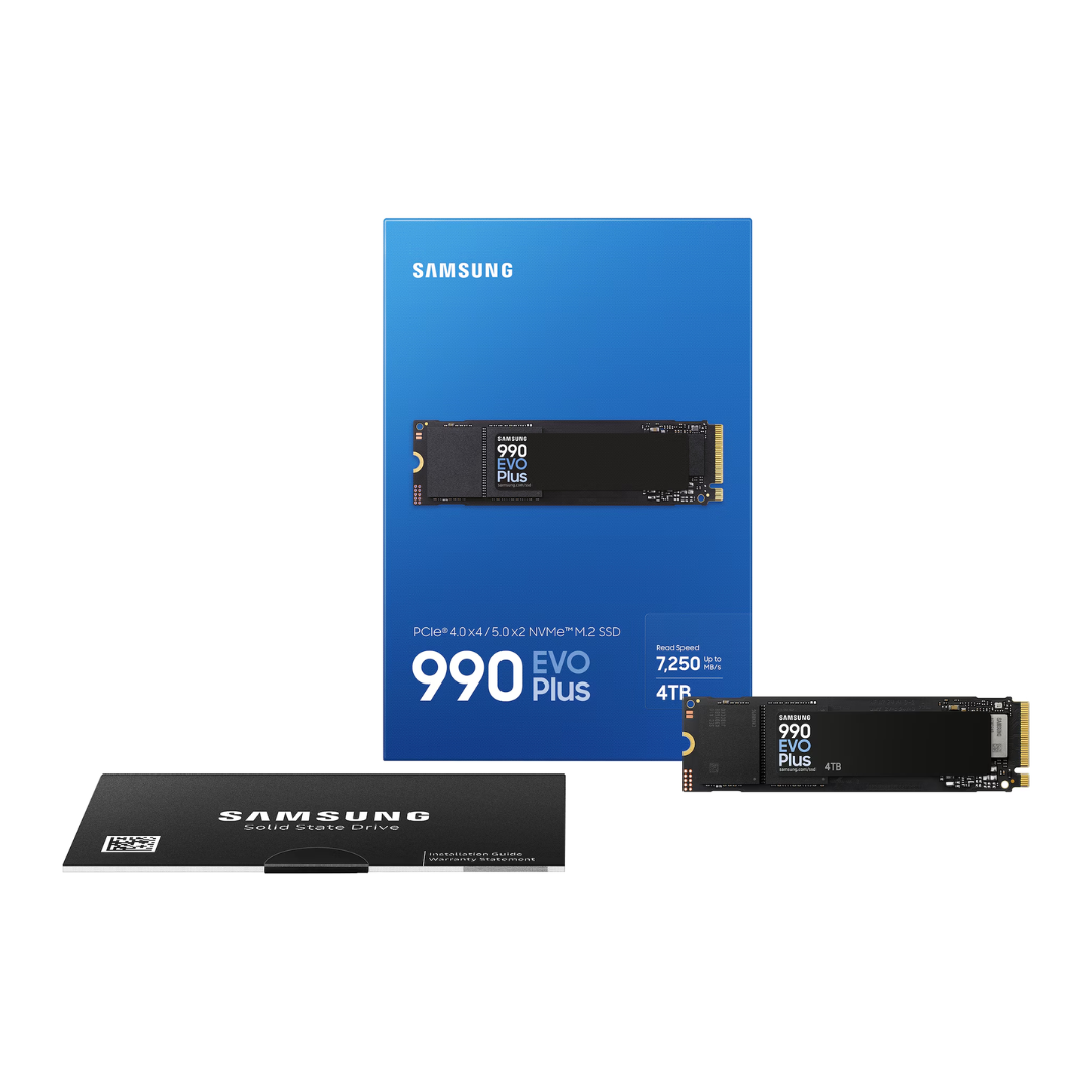 Samsung 990 Evo Plus M.2 4TB NVME PCIe 4.0 SSD MZ-V9S4T0BW