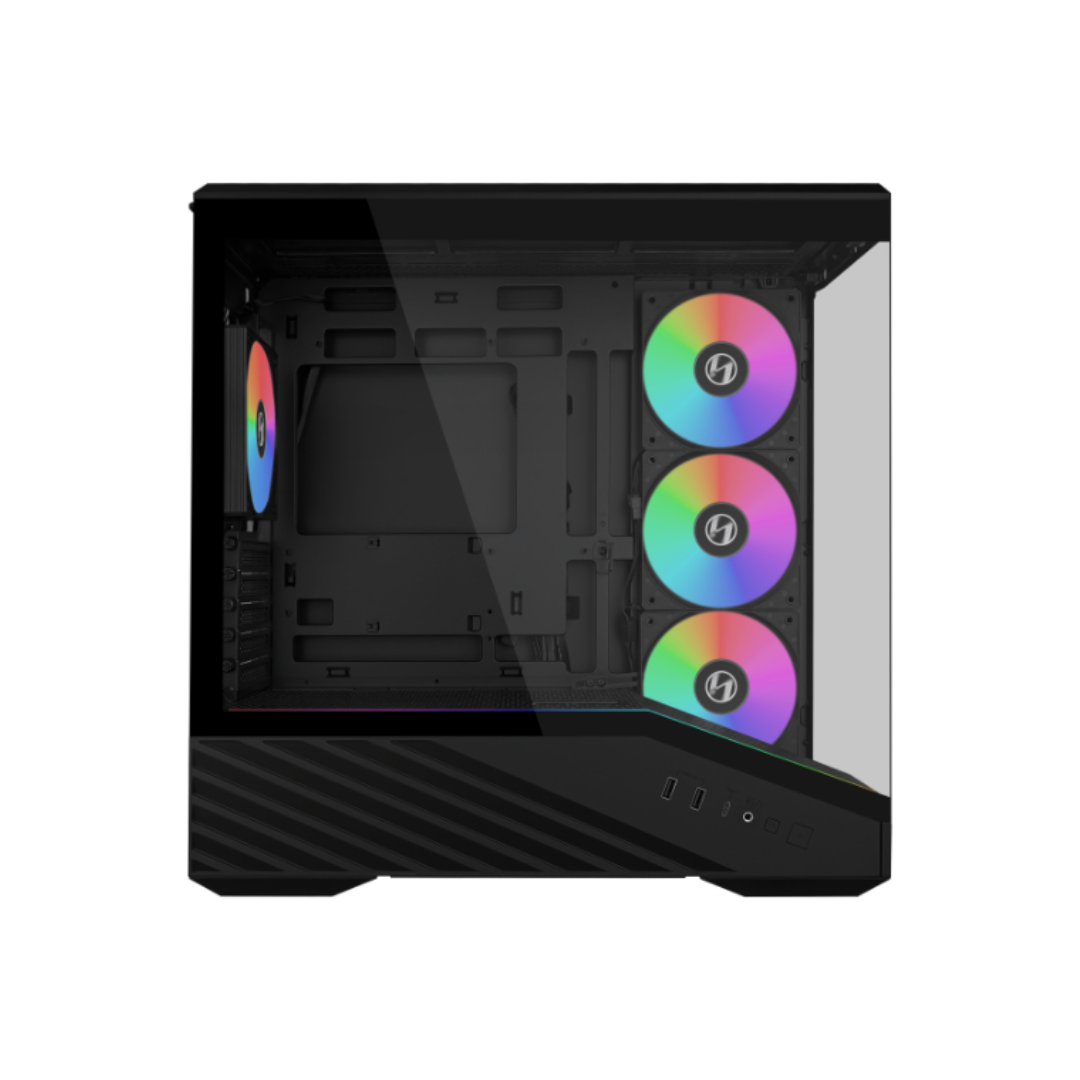 Lian Li Vector V100 Mini mATX TG PC Case with Pre-Installed LED 4 x 120mm ARGB PWM Fans ( Black V100RMIX | White V100W )