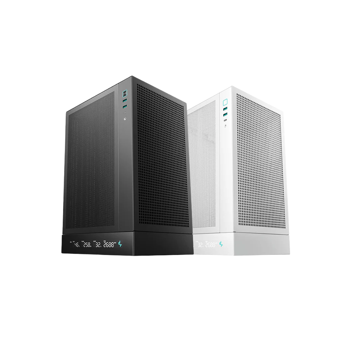 Deepcool CH170 Digital Vertical Mini ITX Case ( Black R-CH170-BKNPI0D-G-1 / White R-CH170-WHNPI0D-G-1 )