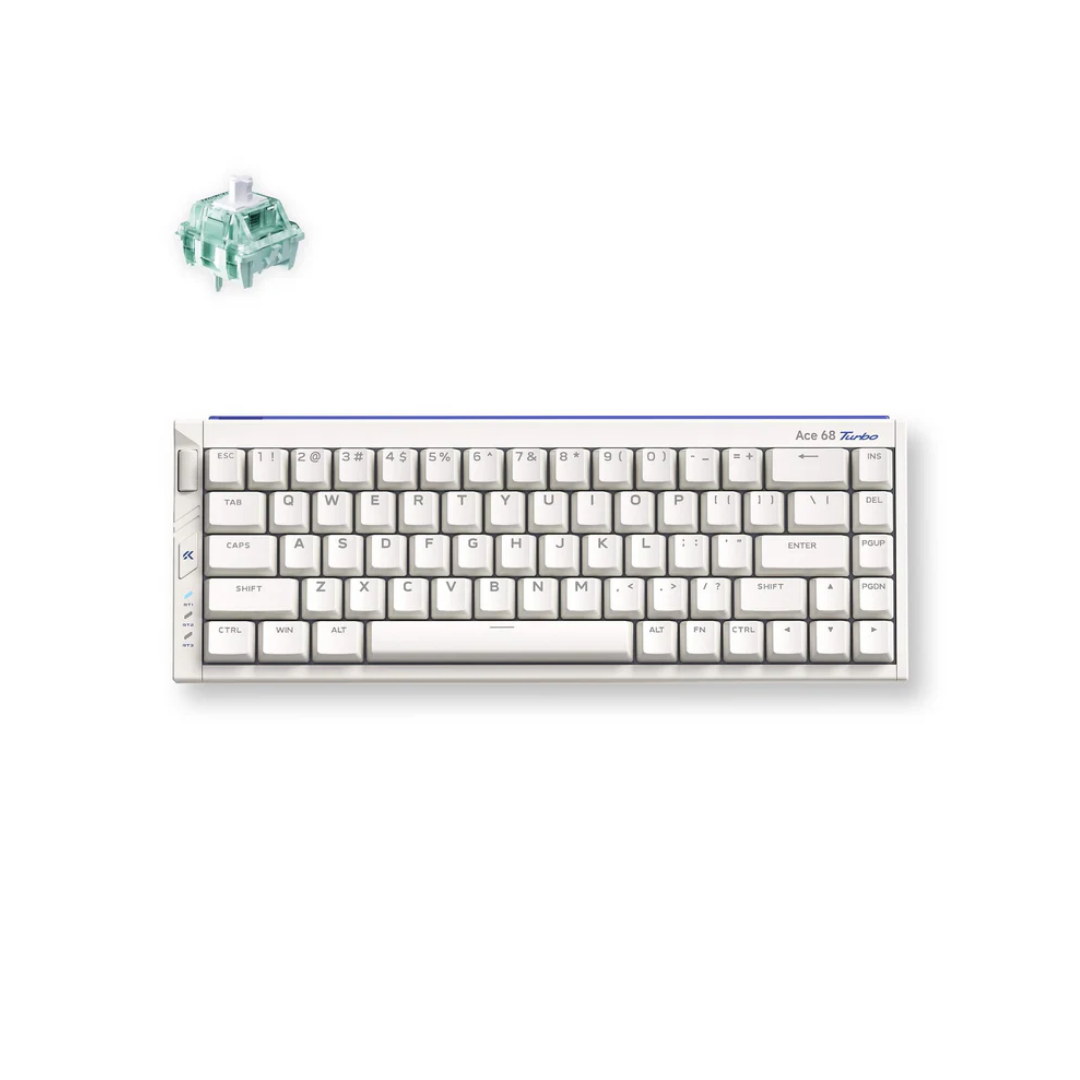 MCHOSE Ace 68 Turbo 16K Polling Rate Full Aluminum Esports Hall Effect Keyboard (White | Pink | Red)