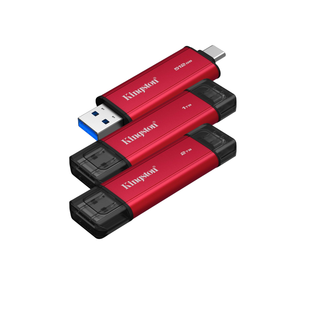 Kingston Dual Portable Solid-State Drive USB Type-A and Type-C speeds up to 1,050MB/s