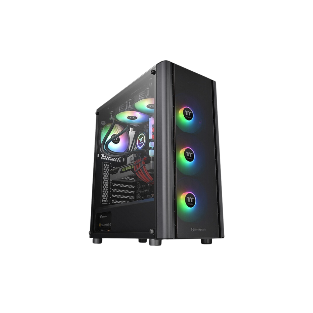 Thermaltake V250 TG ARGB BLACK Mid Tower ATX Case CA-1Q5-00M1WN-00 (w/ 3 x 120mm ARGB BLK + 1 x 120mm BLK Fan)