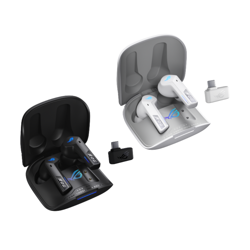ASUS ROG Cetra True Wireless Speednova ANC In-Ear RGB Black Gaming Headphone R55ES (Black/White)