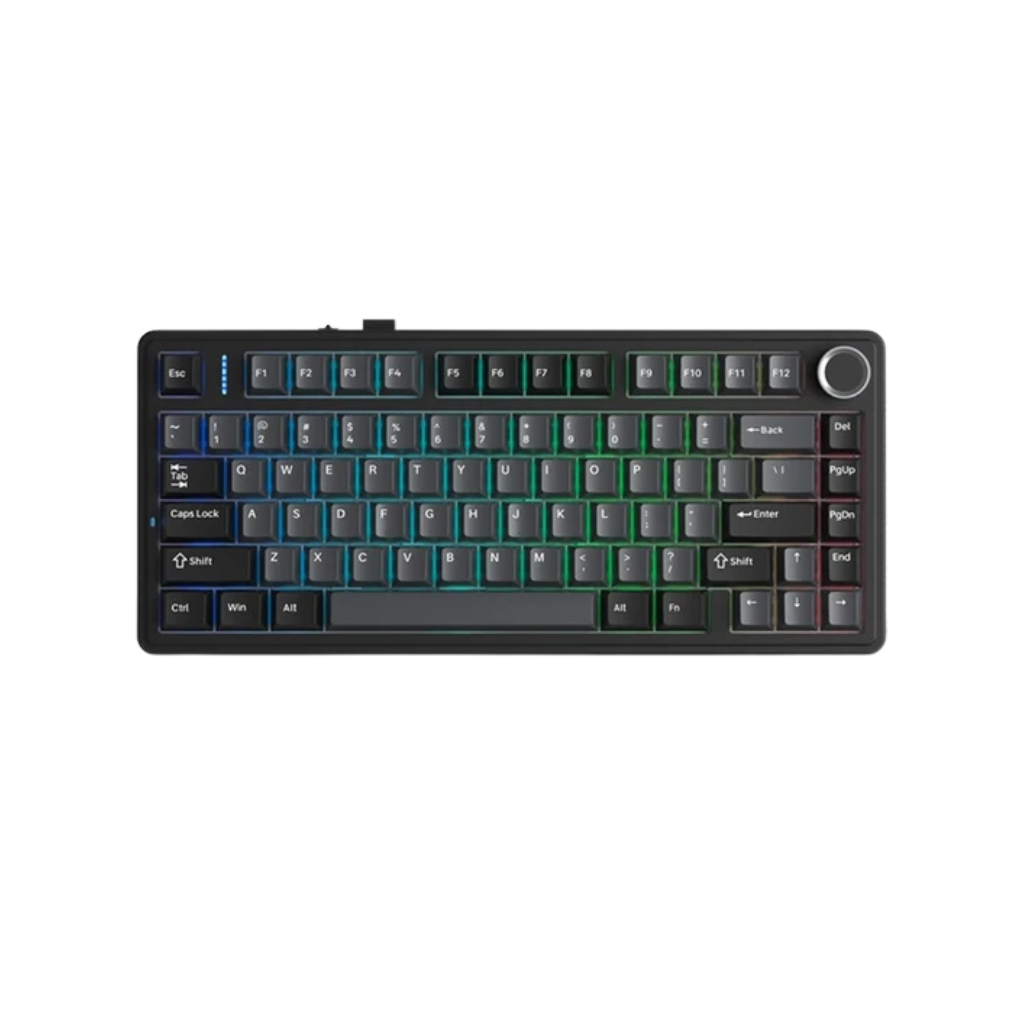 AULA F75 Mechanical Keyboard 75% 80 Key RGB Tri-Mode Wired Bluetooth 2.4G Gasket Structure Hot-swap Gaming Keyboard
